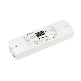 Фото #1 товара INTELLIGENT ARLIGHT Декодер SMART-DMX512-204-62-RGBW-RDM-SUF (12-48V, 4x150-500mA) (IARL, IP20 Пластик, 5 лет)