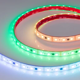 Фото #1 товара Светодиодная лента герметичная SPI-PFS-B60-12mm 12V RGB-PX3-BPT (12 W/m, IP68, 5060, 5m) (Arlight, бегущий огонь)