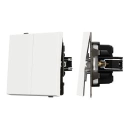 Фото #1 товара Механизм выключателя двухклавишный проходной SWT-TENDO-MKP2-SFPL-WH (230V, 10A) (Arlight, -)