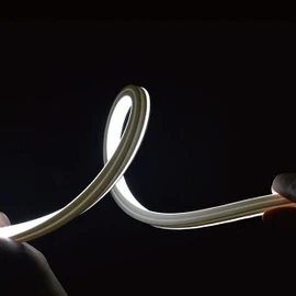 Фото #1 товара Светодиодная лента герметичная MOONLIGHT-3D-X544-10x10mm 24V Warm3000 (8 W/m, IP67, 5m, wire x1) (Arlight, Вывод боковой, 3 года)