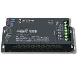 Фото #1 товара INTELLIGENT ARLIGHT Диммер SMART-PWM-104-73-SH-SUF Black (12-48V, 4x6A, RJ-45, 2.4G) (IARL, IP20 Металл, 5 лет)