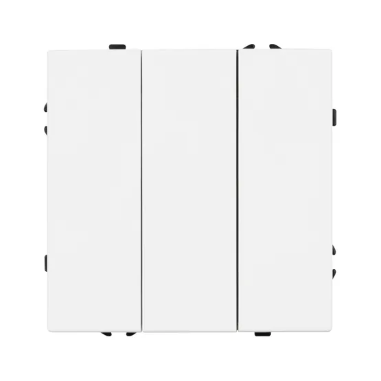 Фото #2 товара Механизм выключателя трехклавишный непроходной SWT-NOBE-MK03-SFPL-WH (230V, 10A) (Arlight, Белый кварц)