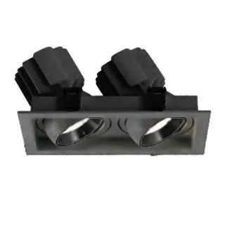 Фото #1 товара Светильник MS-VORTEX-BUILT-S250x140-2x30W Day4000 (BK-BK, 17 deg, 230V) (Arlight, IP20 Металл, 5 лет)
