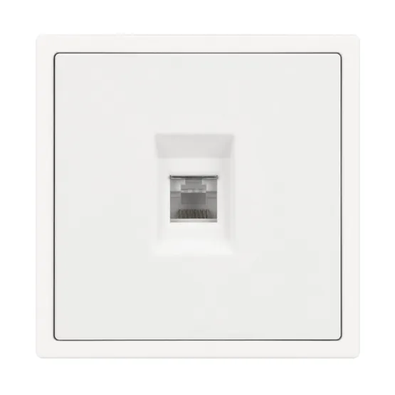 Фото #4 товара ARL NOBE Розетка компьютерная софт-тач белый кварц SCT-MPC1-SFPL-WH (RJ-45, CAT6) (Arlight, -)