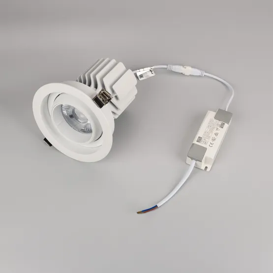 Фото #2 товара Светильник MS-VORTEX-BUILT-R135-30W Day4000 (WH-WH, 30 deg, 230V) (Arlight, IP20 Металл, 5 лет)