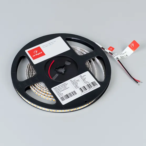 Фото #3 товара Светодиодная лента UL-A180-8mm 24V Warm3000 (14.4 W/m, IP20, 5m) (Arlight, Открытый)
