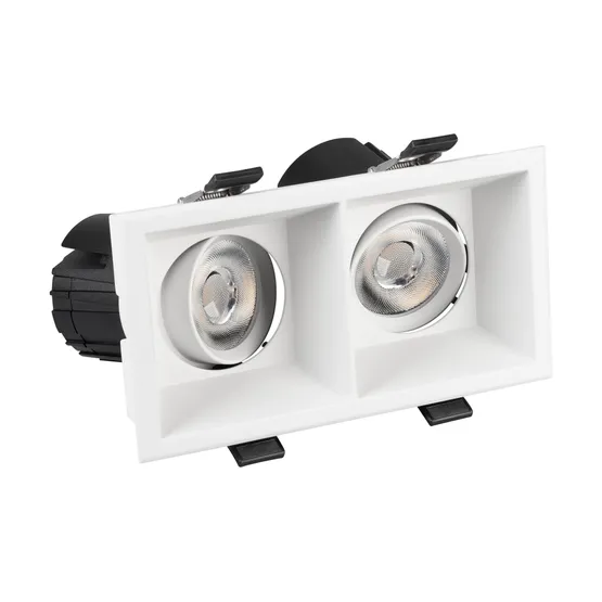 Фото #7 товара Светильник MS-FLOW-BUILT-S157x85-2x6W Warm3000 (WH, 15 deg, 230V) (Arlight, IP20 Металл, 5 лет)