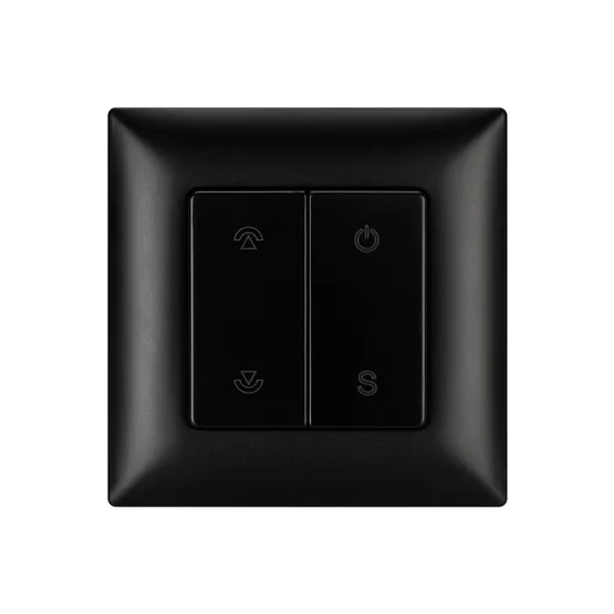 Фото #4 товара INTELLIGENT ARLIGHT Кнопочная панель SMART-RF-801-22-1G-DIM-SUF Black (3V, 2.4G) (IARL, IP20 Пластик, 5 лет)