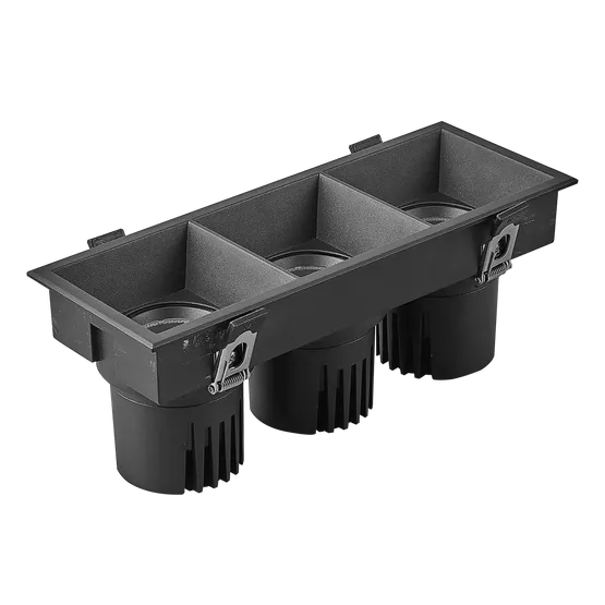 Фото товара Светильник MS-FLOW-BUILT-S230x85-3x12W Warm3000 (BK, 38 deg, 230V) (Arlight, IP20 Металл, 5 лет)