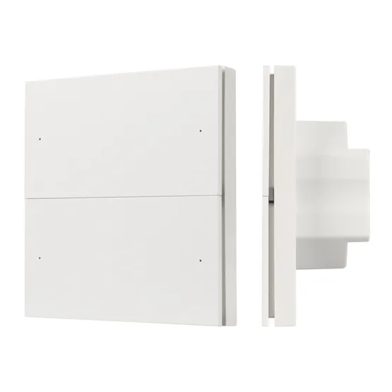 Фото товара INTELLIGENT ARLIGHT Кнопочная панель SMART DALI-301-22-4K-D2-IN White (BUS, Frameless) (IARL, IP20 Пластик, 5 лет)
