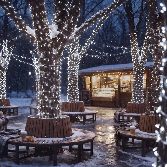 Фото #4 товара Светодиодная гирлянда Нить ARD-PRO-10000-GREY-100LED-STD White (230V, 6W) (Ardecoled, IP65)