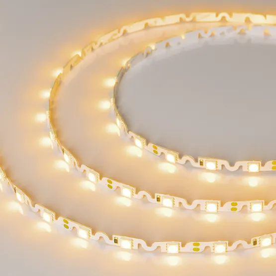 Фото #4 товара Светодиодная лента RZ 2-5000 12V Yellow 2x (5060, 240 LED, Wave) (Arlight, 11.5 Вт/м, IP20)