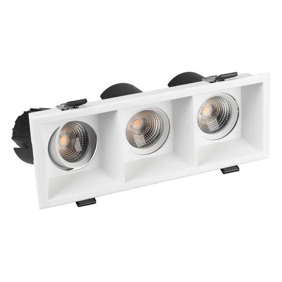 Фото #2 товара Светильник MS-FLOW-BUILT-S230x85-3x12W Warm3000 (WH, 15 deg, 230V) (Arlight, IP20 Металл, 5 лет)