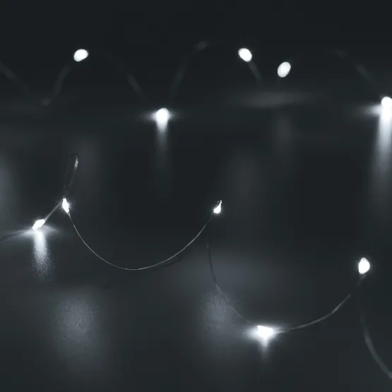 Фото #1 товара Светодиодная гирлянда ARD-DEW-HOME-10000-CLEAR-100LED-LIVE White6000 (5V, USB, ПДУ) (Ardecoled, IP20)