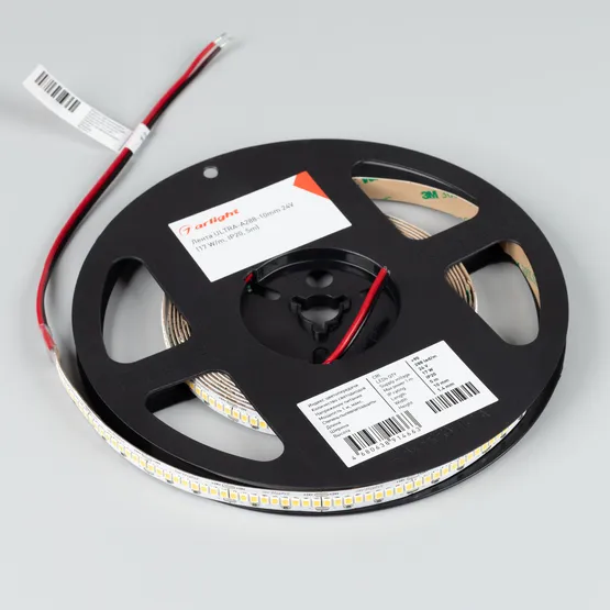 Фото #3 товара Светодиодная лента ULTRA-A288-10mm 24V Warm3000 (17 W/m, IP20, 5m) (Arlight, высок.эфф.200 лм/Вт)