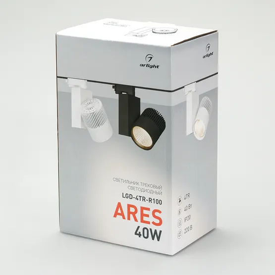 Фото #4 товара Светильник LGD-ARES-4TR-R100-40W Warm3000 (BK, 24 deg) (Arlight, IP20 Металл, 3 года)