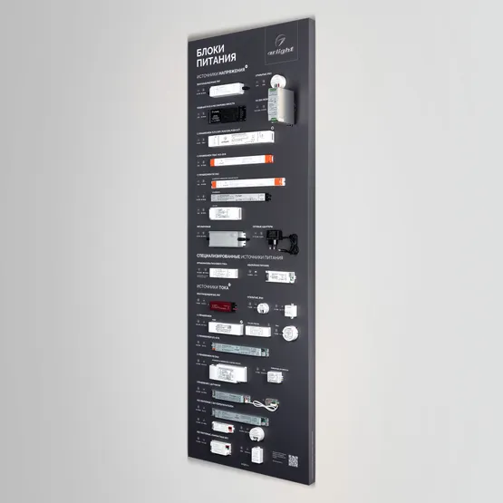 Фото #5 товара Стенд Блоки Питания ARP-E16-1760x600mm (DB 3мм, пленка) (Arlight, -)