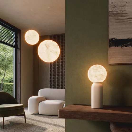 Фото #5 товара Светильник SP-SILKA-HANG-R300-7W Warm2700 (WH, 330 deg, 230V) (Arlight, IP20 Натуральный шелк, 3 года)