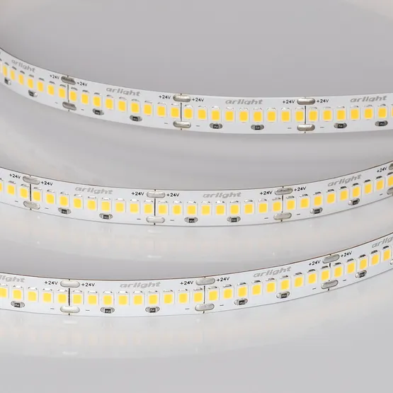 Фото #2 товара Светодиодная лента ULTRA-A288-10mm 24V Warm3000 (17 W/m, IP20, 5m) (Arlight, высок.эфф.200 лм/Вт)