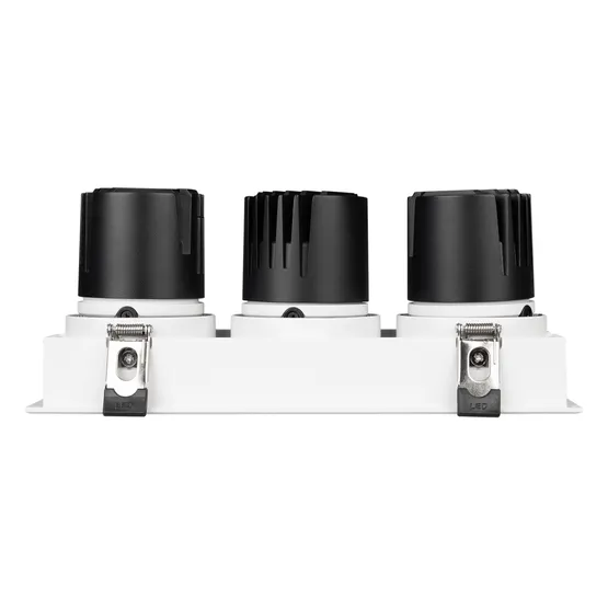 Фото #3 товара Светильник MS-FLOW-BUILT-S230x85-3x12W Warm3000 (WH, 15 deg, 230V) (Arlight, IP20 Металл, 5 лет)