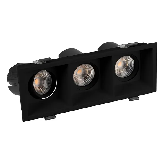 Фото #2 товара Светильник MS-FLOW-BUILT-S230x85-3x6W Warm3000 (BK, 15 deg, 230V) (Arlight, IP20 Металл, 5 лет)