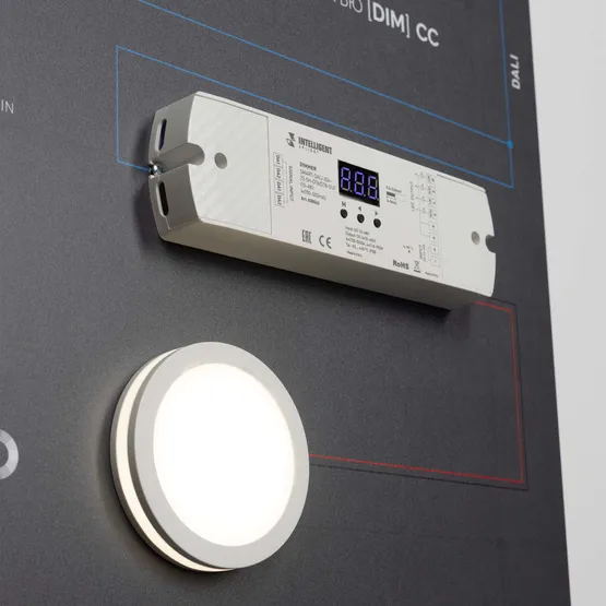 Фото #3 товара Стенд Системы Управления DALI 1760x600мм (DB 3mm, пленка, логотип) (Arlight, -)