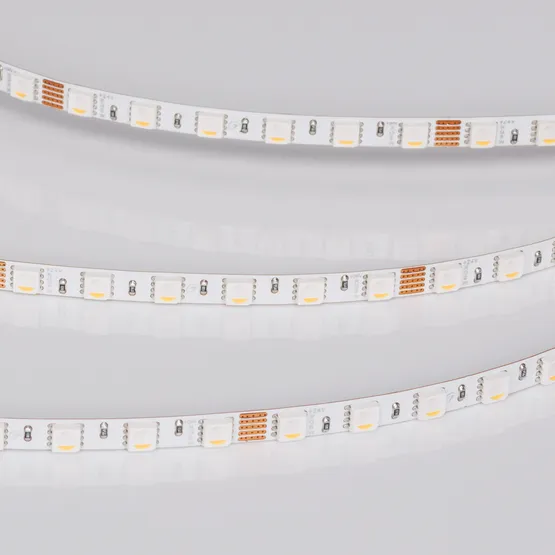 Фото #5 товара Светодиодная лента RT-H96-5mm 24V RGBW-Day-4-in-1 (10 W/m, IP20, 5m) (Arlight, узкая)
