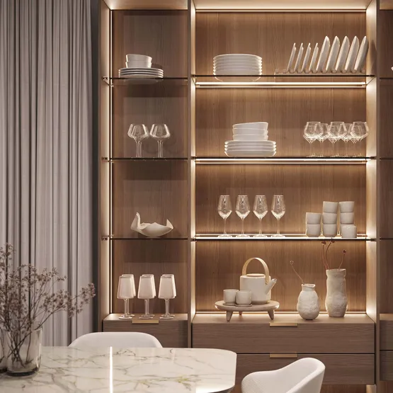 Фото #5 товара Профиль c экраном SL-KANT-H10-SQUARE-2000 CHAMPAGNE GOLD (Arlight, Алюминий+пластик)