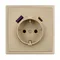 Минифото #4 товара ARL NOBE Розетка зк со шторками с USB тип А+С софт-тач золотой песок SCT-MUAC-SFPL-GD (250V, 16A) (Arlight, -)