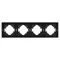Минифото #3 товара Рамка пластиковая FRM-TENDO-SFPL-4-BK (Arlight, -)
