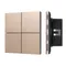 Минифото #1 товара INTELLIGENT ARLIGHT Кнопочная панель KNX-304-23-IN Champagne (BUS, Frameless) (IARL, IP20 Металл, 2 года)