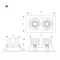 Минифото #2 товара Светильник MS-VORTEX-BUILT-S250x140-2x30W Warm3000 (WH-WH, 50 deg, 230V) (Arlight, IP20 Металл, 5 лет)