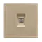 Минифото #2 товара ARL NOBE Розетка компьютерная софт-тач золотой песок SCT-MPC1-SFPL-GD (RJ-45, CAT6) (Arlight, -)